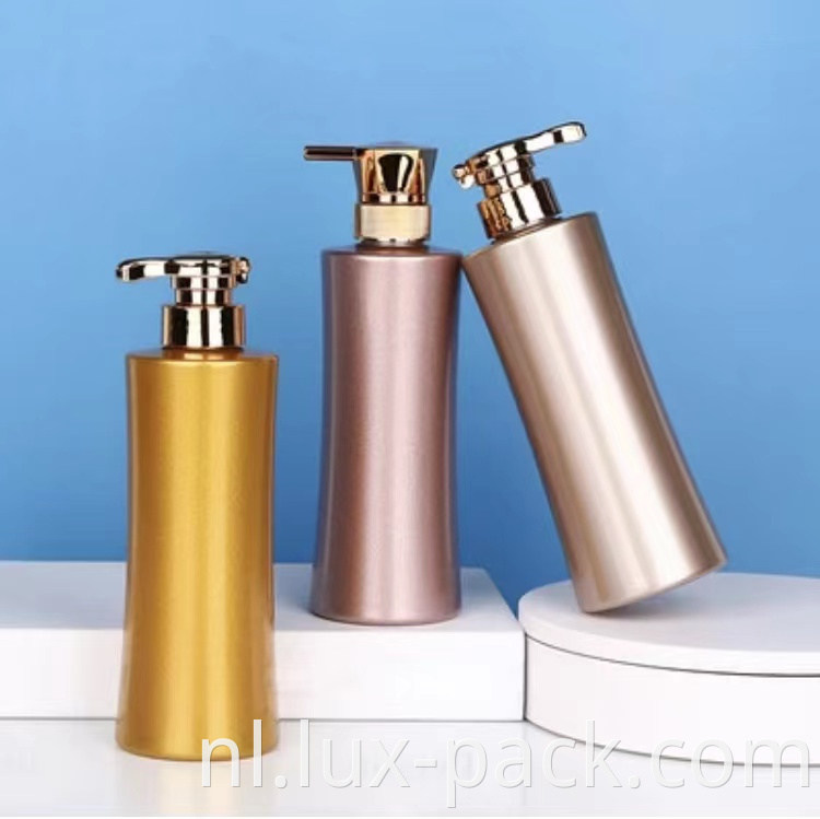 Factory Prijs Lege aangepaste 500 ml plastic fles huisdiermateriaal Shampoo douche gellotion dispenser fles